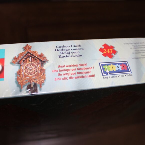 3/$188- new sealed 2001 Wrebbit PUZZ 3D Cuckoo Clock real working clock puzzle - Picture 3 of 7